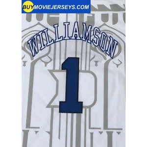 Zion Williamson #1 Duke Basketball Jersey College- White