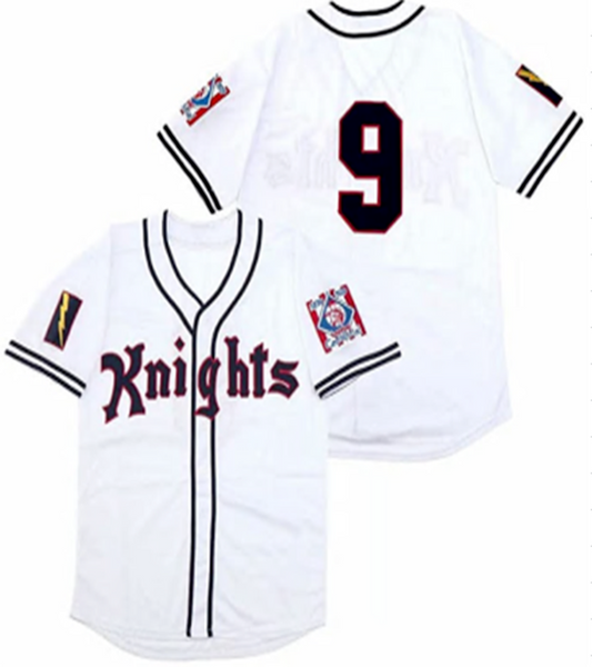 Roy Hobbs #9 The Natural Robert Redford Baseball Jersey