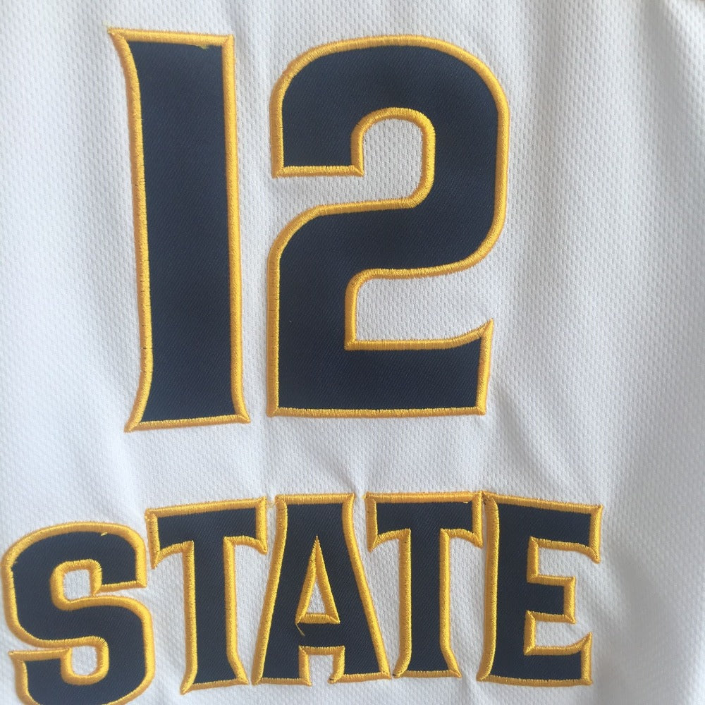 Ja Morant #12 Murray State Basketball Jersey Yellow White DarkBlue 3 Colors