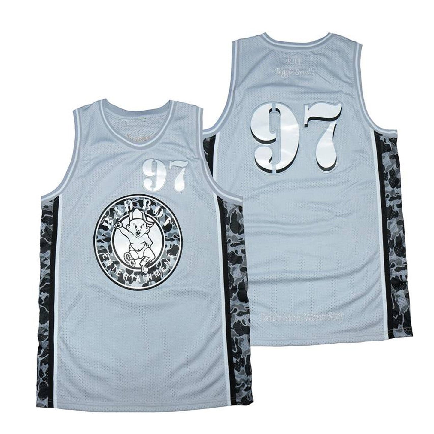 Bad Boy Hip Hop Entertainment Shiny #97 Basketball Jersey