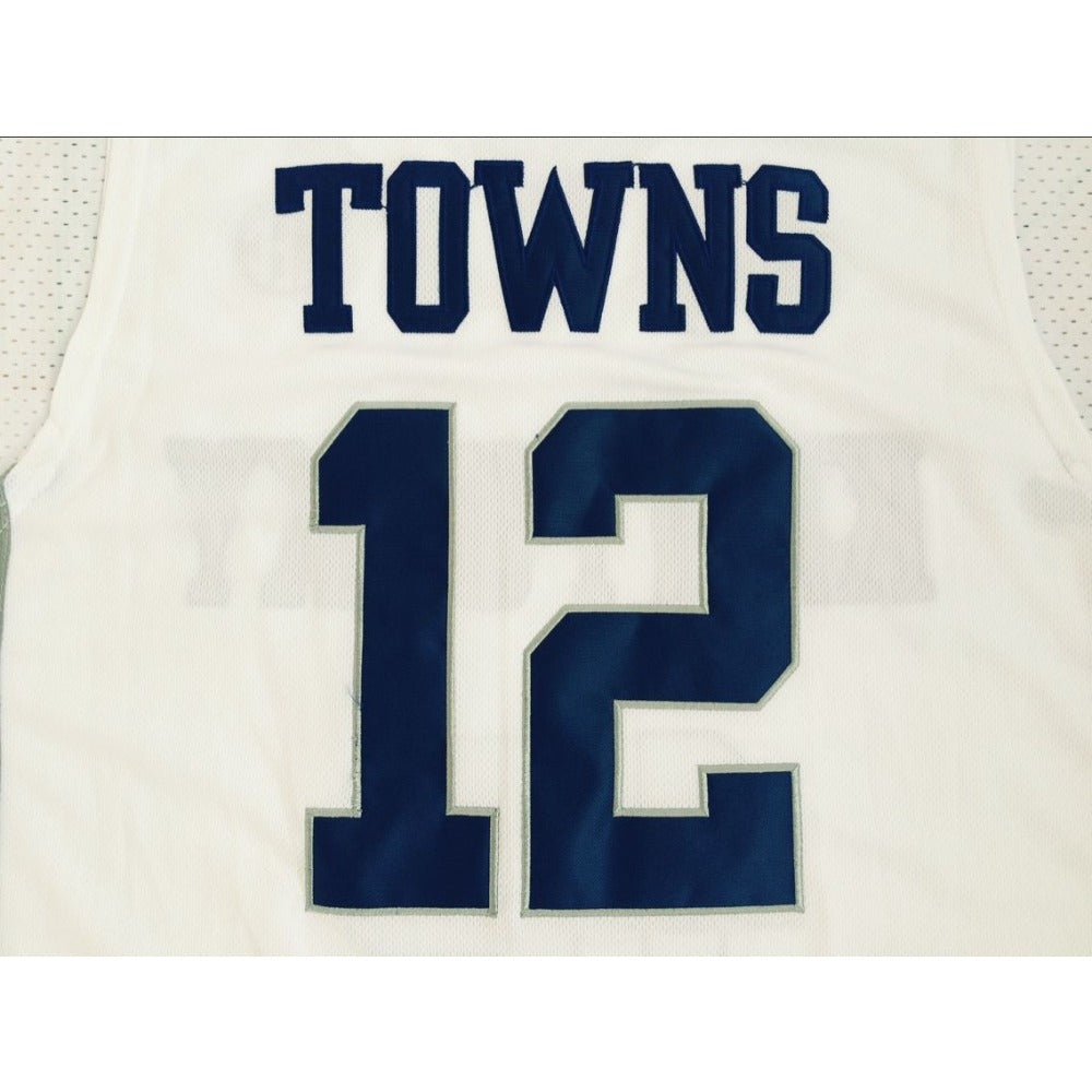 Vintage Karl Anthony Towns #12 Kentucky Throwback Classic Retro Jersey White