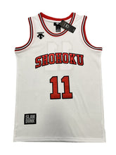 Load image into Gallery viewer, Slam Dunk Basketball Shohoku Basketball Jersey Team Cosplay #4 #7 #11 #10 #14 Premium Stitched