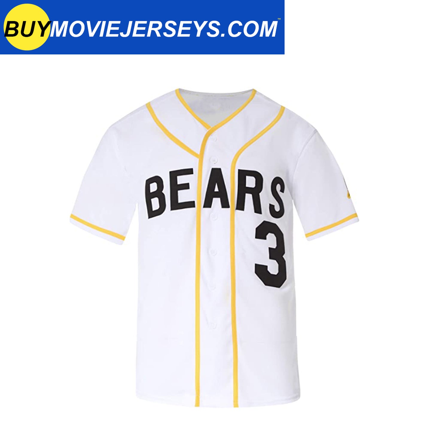 The Bad News Bears #3 Kelly Leak Baseball Jersey