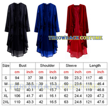 Load image into Gallery viewer, Womens&#39; Velvet Cardigan Trench Coat Medieval Steampunk Tops Halloween Costume