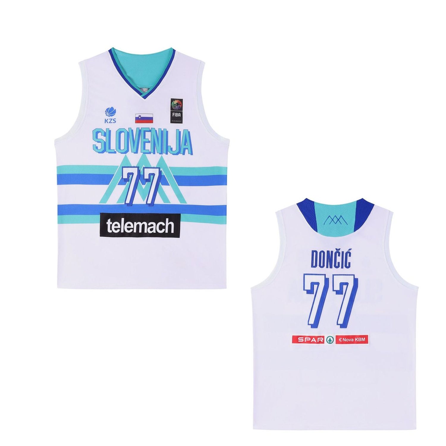 Luka Doncic #77 Slovenia National Basketball Jersey