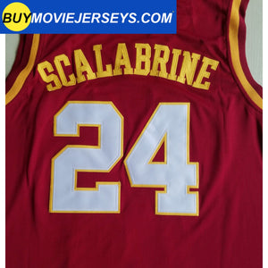 Retro Throwback Brian Scalabrine #24 USC College Basketball Jersey