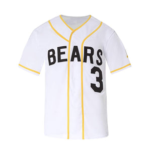 The Bad News Bears #3 Kelly Leak Baseball Jersey