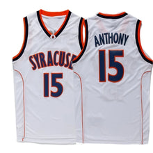 Load image into Gallery viewer, Carmelo Anthony Syracuse #15 Basketball Jersey White