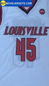 Donovan Mitchell #45 Louisville College Basketball Jersey White