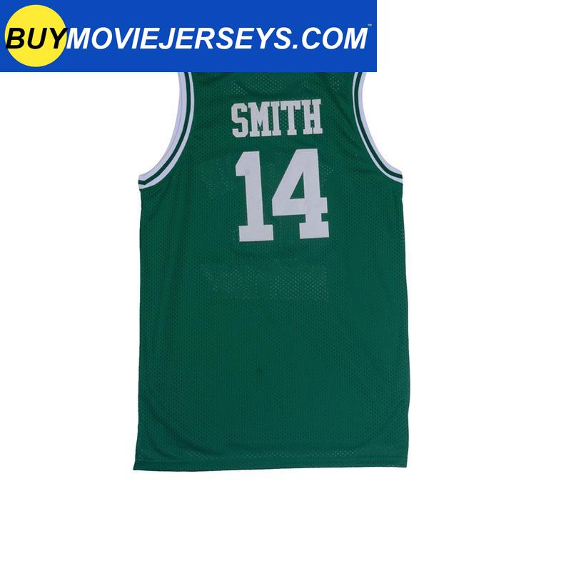 The Fresh Prince of Bel-air Academy TV Show Basketball Jersey #14 Will Smith Black and Green Colors