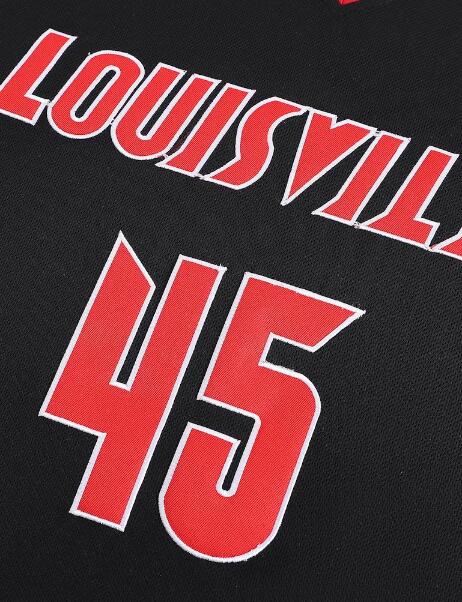 Donovan Mitchell #45 Louisville College Basketball Jersey Black