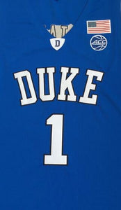 Zion Williamson #1 Duke Basketball Jersey College- Blue
