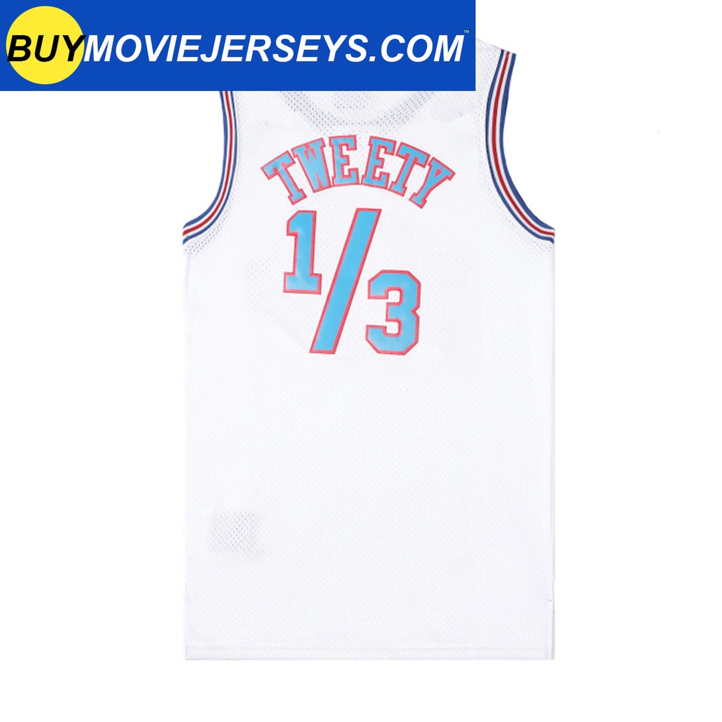 Space Jam Movie Basketball Jersey Tune Squad # 1/3 Tweety