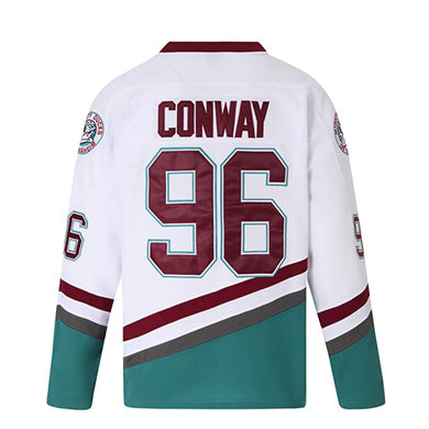 Mighty Ducks Ice Hockey Jersey #96 Charlie Conway #99 Adam Banks