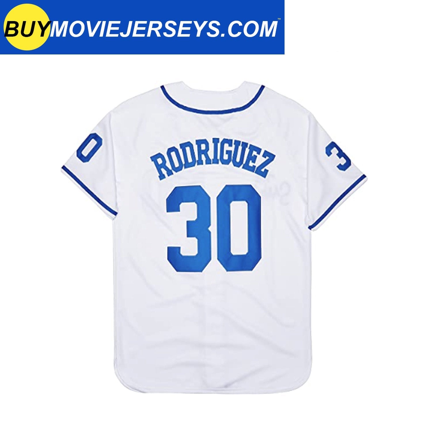 Benny The Jet Rodriguez #30 Deluxe Embroidered GRAY Baseball Jersey