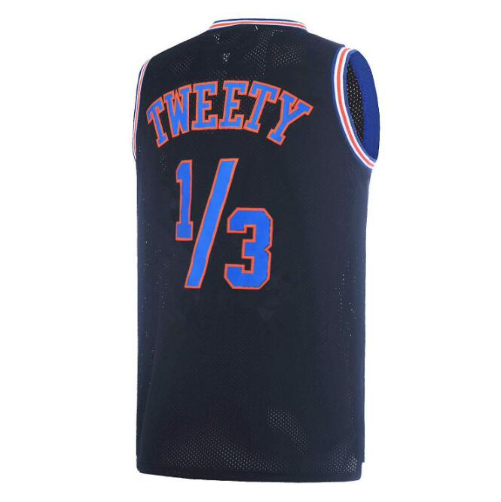 Space Jam Basketball Jersey Tune Squad # 1/3 Tweety Black Color