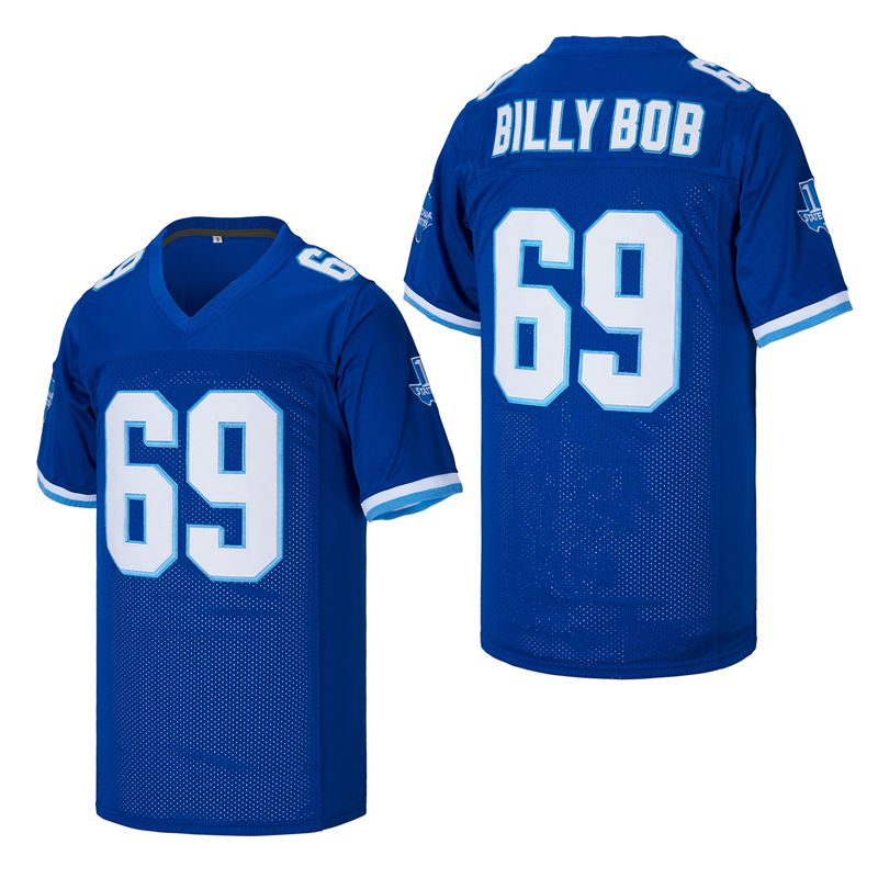 Billy Bob #69 Varsity Blues West Canaan HS Football Jersey Stitched