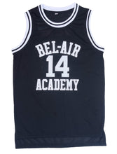 Load image into Gallery viewer, The Fresh Prince of Bel-air Academy Basketball Jersey #14 Will Smith Black and Green Colors