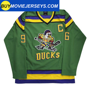 Youth The Mighty Ducks Movie Hockey Jersey #96 Charlie Conway Kids Size