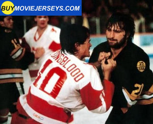 MUSTANGS Hockey Jersey Youngblood Movie Rob Lowe #10 Hockey Jersey Limited Edition