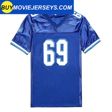 Load image into Gallery viewer, Billy Bob #69 Varsity Blues West Canaan HS Football Jersey Stitched