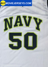 Load image into Gallery viewer, David Robinson #50 Navy Basketball Retro Jersey