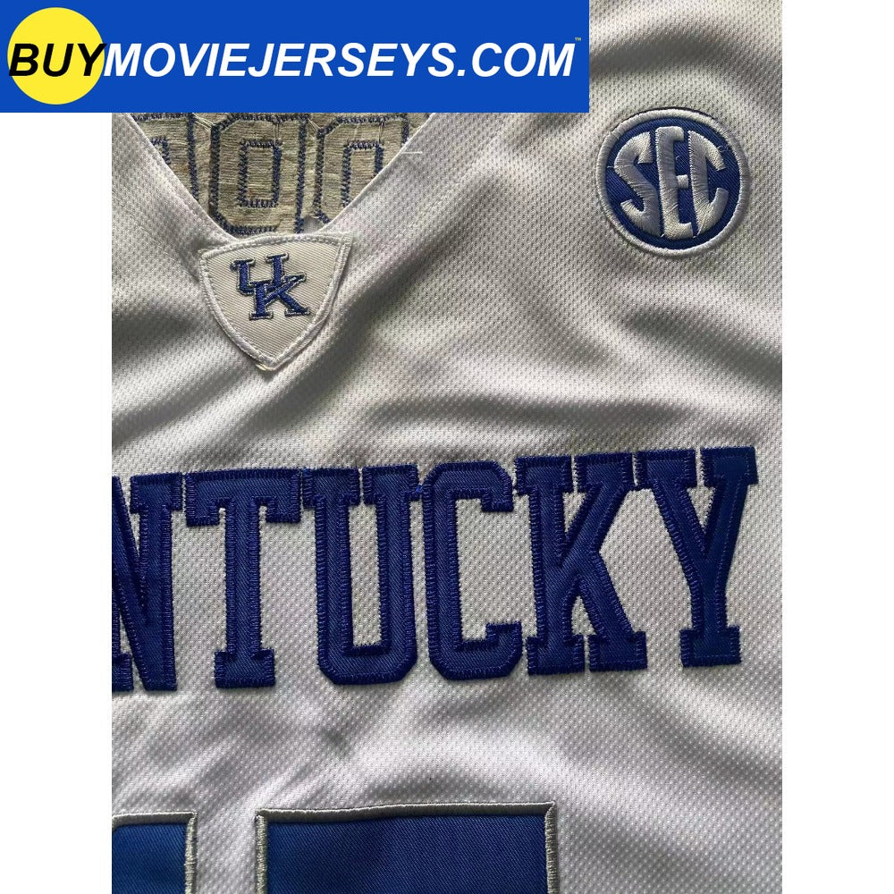 #15  Reed Sheppard Kentucky College Basketball Jersey White