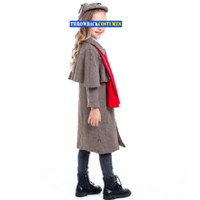 Load image into Gallery viewer, Child Detective Costume Boys Girls Book Week Cosplay Coat + Hat + Glasses