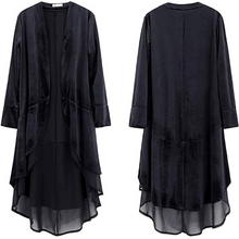 Load image into Gallery viewer, Womens&#39; Velvet Cardigan Trench Coat Medieval Steampunk Tops Halloween Costume