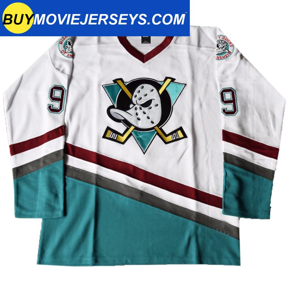 The Mighty Ducks Movie Hockey Jersey Adam Banks  # 99 Forward White Color