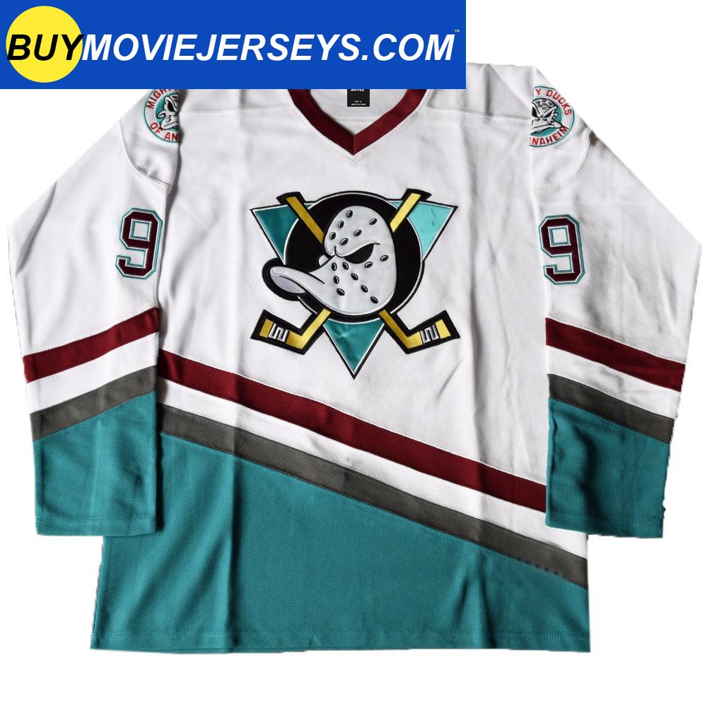 Buy Movie Mighty Ducks Adam Banks Hawks Hockey Jersey Custom Online in  India 