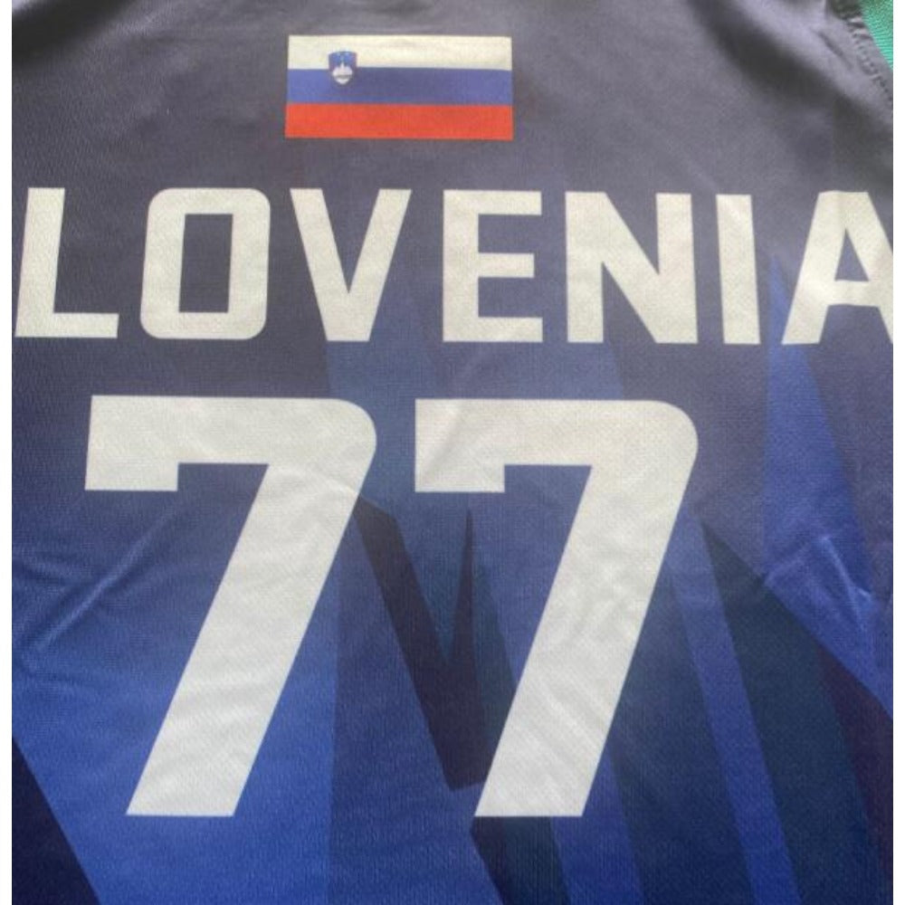 Luka Doncic #77 Slovenia Basketball Jersey Blue