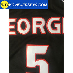 Anthony Edwards #5 University of Georgia Basketball Jersey College - Red/Black Embroidered