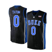 Load image into Gallery viewer, Jayson Tatum #0 Duke Devils Basketball Jersey- White/Black