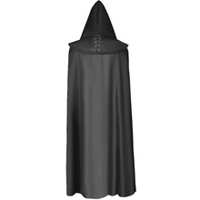 Load image into Gallery viewer, Mens&#39; Long Hooded Cloak Medieval Knight Retro Gothic Cape Robe Halloween Costume