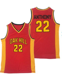 Carmelo Anthony #22 Oak Hill High School Basketball Jersey Two Colors