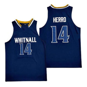 Tyler Herro #14 Whitnall High School Basketball Jersey -Blue