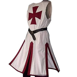 Medieval Tunic Royal Knight Renaissance Roman Mens Costume Warrior Crusader Belt