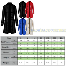 Load image into Gallery viewer, Men&#39;s Steampunk Tailcoat Jacket Medieval Gothic Victorian Coat Halloween Costume