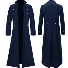 Load image into Gallery viewer, Mens&#39; Steampunk Gothic Long Sleeve Jacket Vintage Medieval Victorian Trench Coat