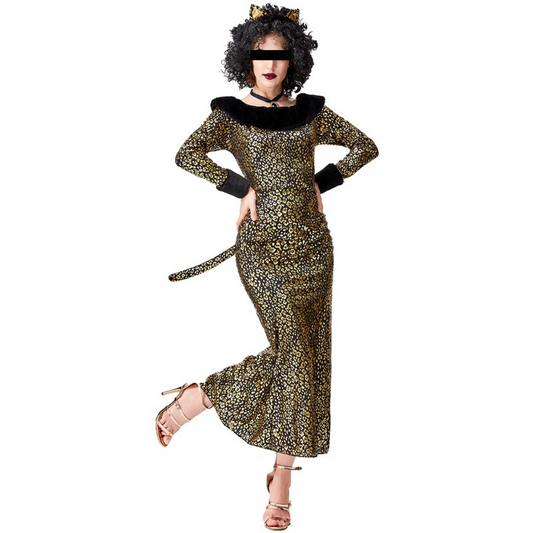 Sexy Women Leopard Costume Halloween Cosplay Adult Animal Party Fancy Dress