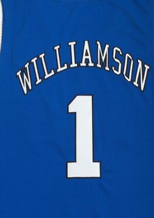 Zion Williamson #1 Duke Basketball Jersey College- Blue