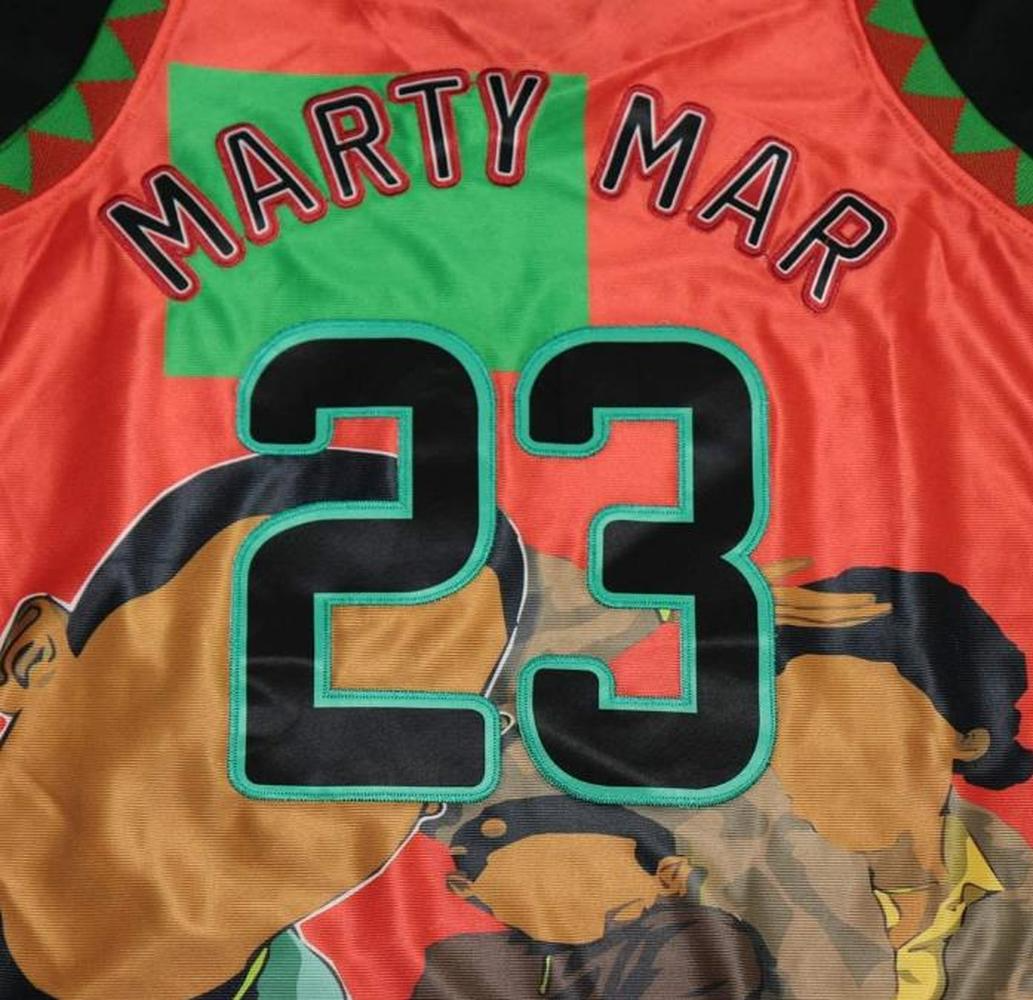 Marty Mar #23 Basketball Jersey Martin 1992 TV Show Jerseys