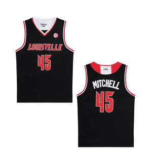 Donovan Mitchell #45 Louisville College Basketball Jersey Black