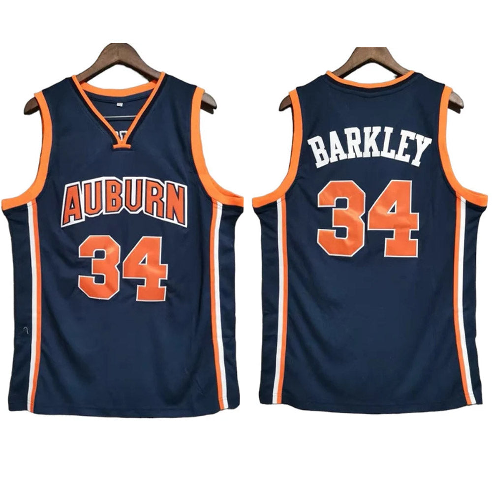 Vintage Charles Barkley #34 Auburn Throwback Classic Retro Fall Basketball Jersey