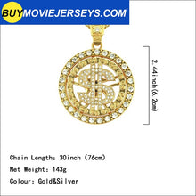 Load image into Gallery viewer, America Dollar Hip hop Long Chain Necklace Jewelry For Woman Men