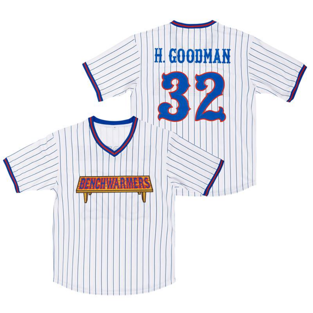 The Benchwarmers Clark Reedy, Richie Goodman, Gus Matthews, Howie Goodman Pinstriped Baseball Jersey