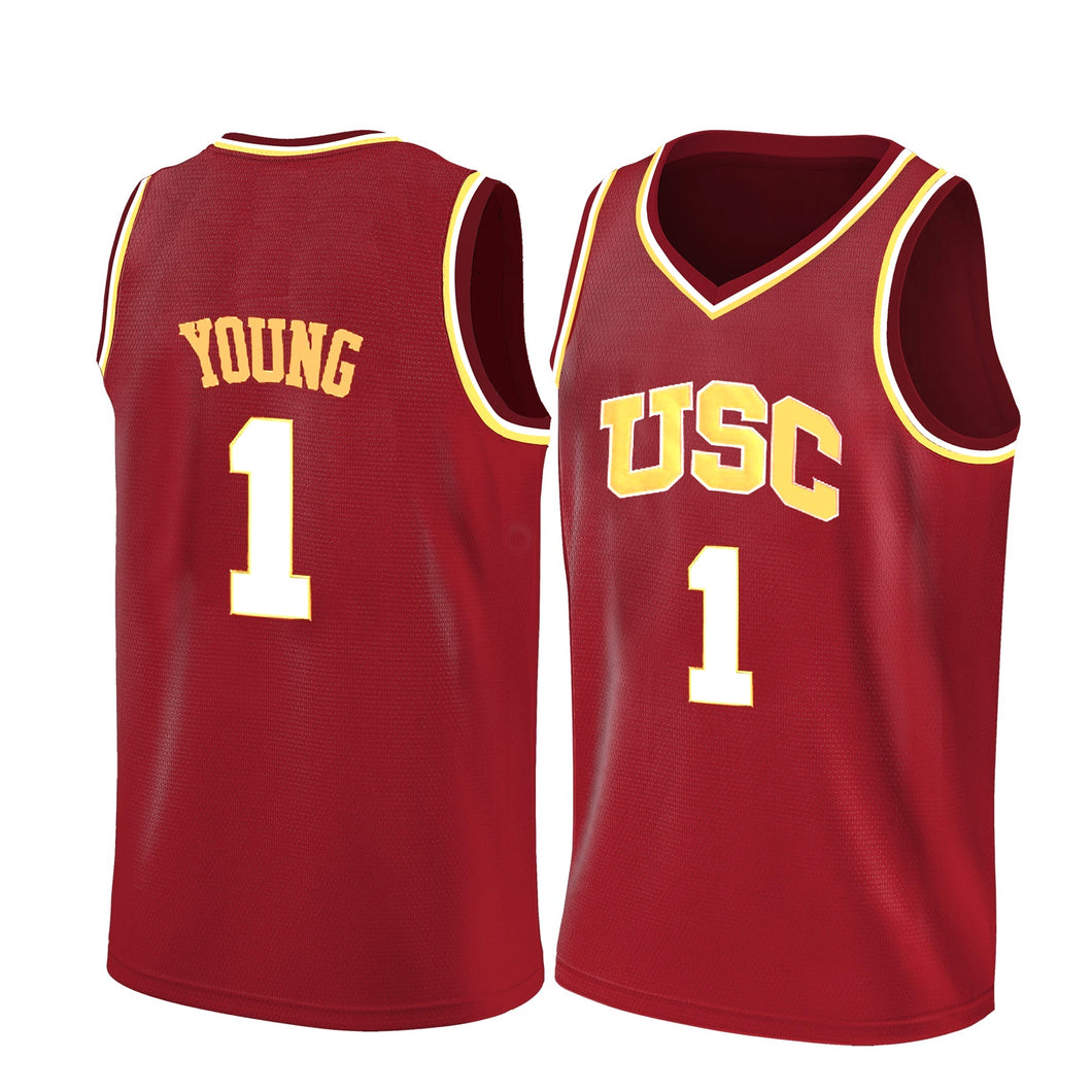 Retro Throwback Nick Young #1 USC Trojans College Basketball Jersey