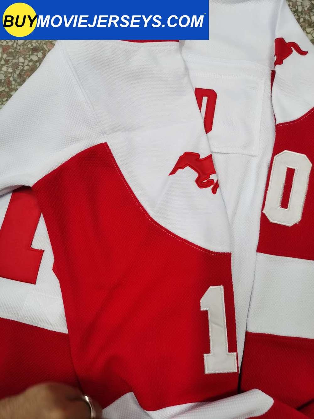 MUSTANGS Hockey Jersey Youngblood Movie Rob Lowe #10 Hockey Jersey Limited Edition