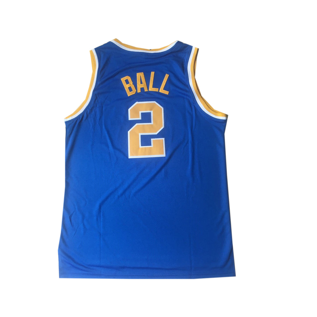 Customized Lonzo Ball UCLA Bruins College Throwback Basketball Jersey - Blue